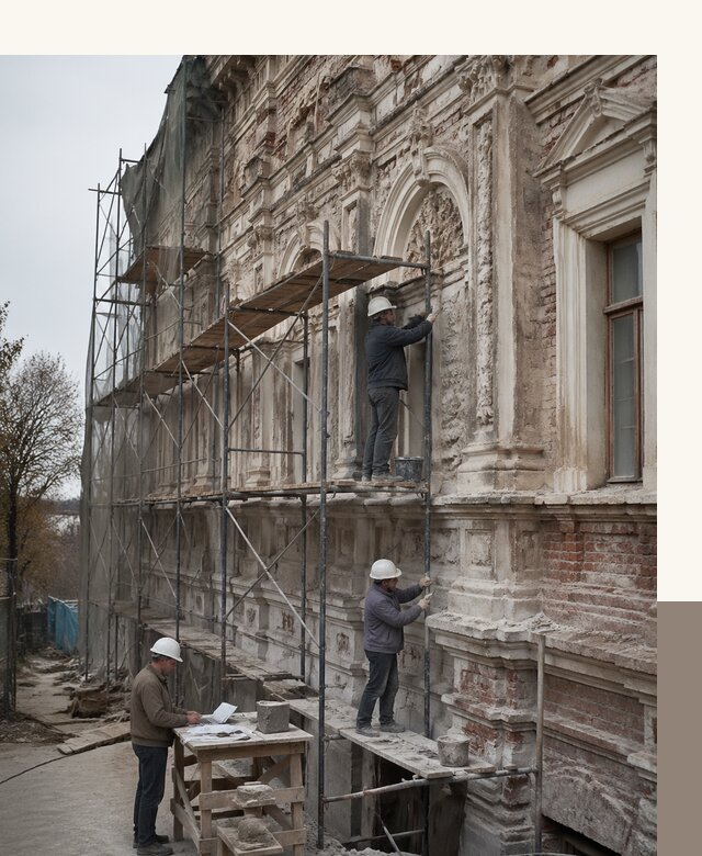 Реставрация объектов культурного наследия под ключ в Новокузнецке