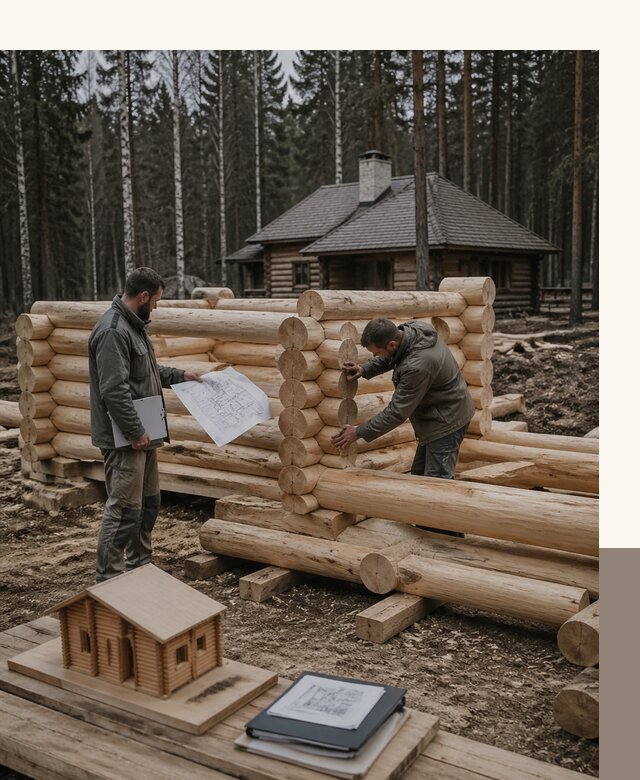 Проектирование и строительство домов из бревна в Новокузнецке